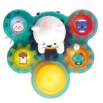 درام موزیکال طرح خرس موزیکال هولا مدل Bear Rhythm Drum کد E8993، باتری خور و دارای نور و موزیک، قابلیت آموزشی و ساختن، مناسب برای 18 ماه به بالا، نشکن و کیفیت ساخت بسیار بالا - تصویر 5