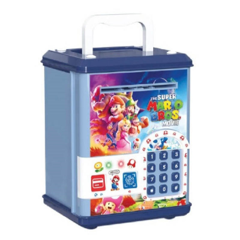 قلک طرح گاوصندوق رمزدار ماریو مدل Mario Bros قلک طرح گاوصندوق رمزدار ماریو مدل Mario Bros