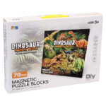 ساختنی کاشی مگنتی مدل Dinosaur کد 9978B، تعداد 70 قطعه مگنتی کامل