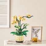 لگو گل ارکیده با گلدان مدل Orchid Grace کد 9067، تعداد 978 قطعه، ارتفاع ساخته شده 35 سانتیمتر - تصویر 8