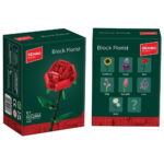 لگو گل رز تک شاخه قرمز مدل Sembo کد 601280A، تعداد حدودا 95 قطعه