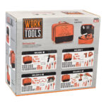 ست ابزار کیفی 46 قطعه مدل Work Tools کد 6803، باتری خور و صدادار - تصویر 4