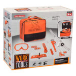 ست ابزار کیفی 46 قطعه مدل Work Tools کد 6803، باتری خور و صدادار