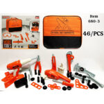 ست ابزار کیفی 46 قطعه مدل Work Tools کد 6803، باتری خور و صدادار - تصویر 2
