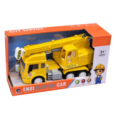 کامیون جرثقیل موزیکال مدل Engineering Car کد 80301