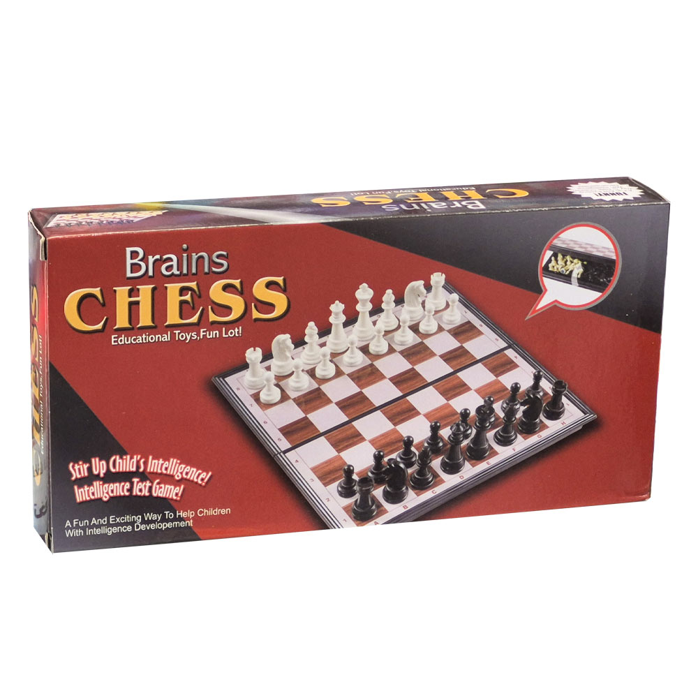 14050073 شطرنج مگنتی مدل Brains Chess کد 8408، مهره های آهنربایی - تصویر 1
