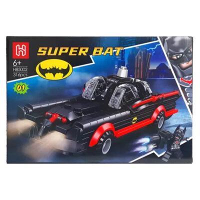 لگو ماشین بتمن مدل Super Bat کد 85002 تعداد 316 قطعه، همراه با یک عدد مینی فیگور بتمن