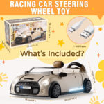 ماشین بازی فرمون دار مدل Racing Car کد 803803، موزیکال و چراغدار و آموزشی - تصویر 4