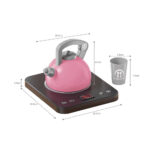 اسباب بازی کتری برقی مدل Induction Cooktop کد 627، باتری خور صدادار و چراغدار - تصویر 2