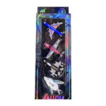 اسباب بازی هواپیما فلزی بسته 4 عددی مدل Alloy کد 66621، مقیاس 1 به 64 - تصویر 5
