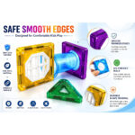 ساختنی مگنتی 66 قطعه مگنت تایل مدل Magnet Blocks کد 108 - تصویر 2