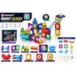 ساختنی مگنتی 66 قطعه مگنت تایل مدل Magnet Blocks کد 108 - تصویر 6