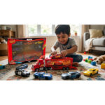 ماشین مک کویین مدل cars کد 56527، هماره با یک کامیون و 6 عدد ماشینک - تصویر 4
